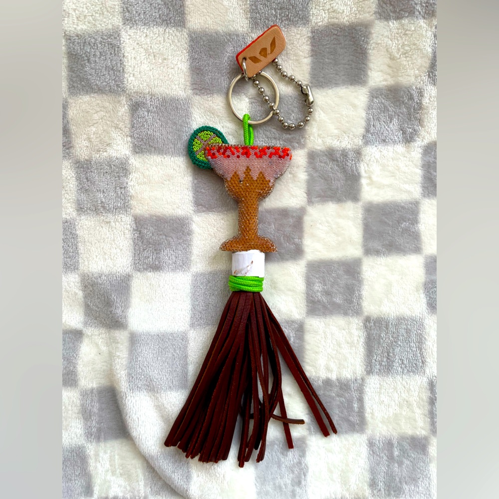 Consuela Gray bag charm margarita